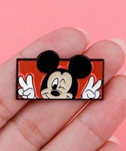 Alternative view of Mickey Mouse 'Peace' Enamel Pin