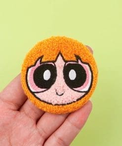 Alternative view of Powerpuff Girls 'Blossom' Embroidered Tinplate Pin