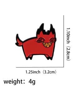 Alternative view of Hazbin Hotel 'Alastor | Cursed Cat' Enamel Pin