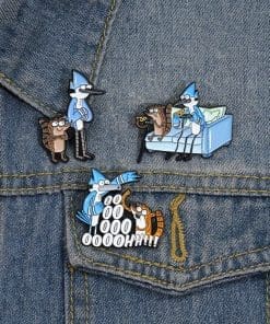 Alternative view of Regular Show ‘Bff Mordecai and Rigby' Enamel Pin