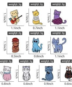Alternative view of Swifties Cat 'Red (Taylor's Version)' Enamel Pin