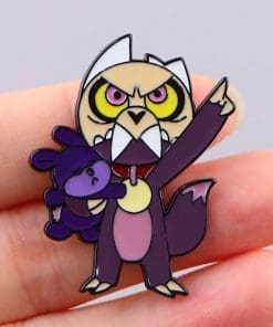 Alternative view of The Owl House ‘King | Angry Dog’ Enamel Pin