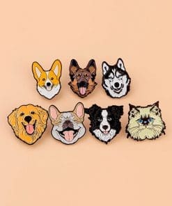 Cute Dogs 'Siberian Husky Head' Enamel Pin - Image 3