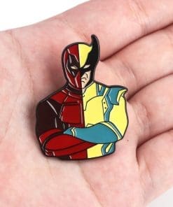 Alternative view of Deadpool x Wolverine Enamel Pin