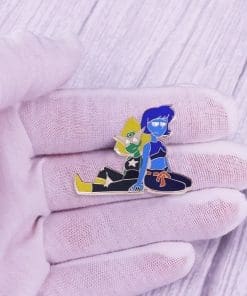 Alternative view of Steven Universe 'Lapis Lazuli and Peridot' Enamel Pin