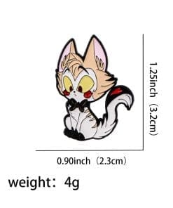Alternative view of Hazbin Hotel 'Charlie | Blessed Cat' Enamel Pin