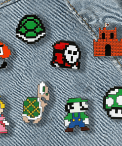 Alternative view of Super Mario Bros 'Retro Koopa Troopa' Enamel Pin