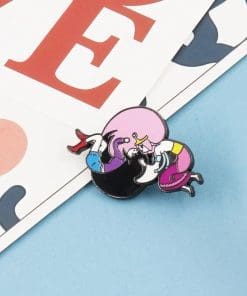 Adventure Time ‘Princess Bubblegum & Marceline | Big Hair Yin Yang’ Enamel Pin - Image 3