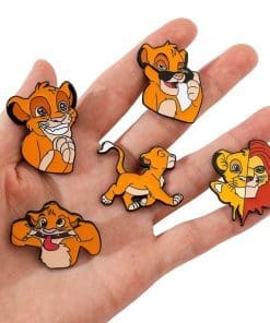 The Lion King 'Set of 5 Funny Simba' Enamel Pin - Image 4