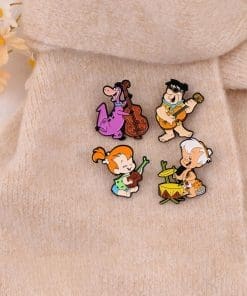 Alternative view of The Flinstones 'Pebble | Ukulele Musician' Enamel Pin