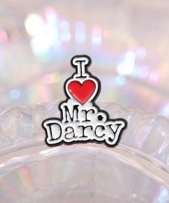 Alternative view of Pride and Prejudice 'I Love Mr. Darcy' Enamel Pin