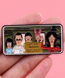 Alternative view of Bob’s Burgers ‘Not Our Parents Help’ Enamel Pin