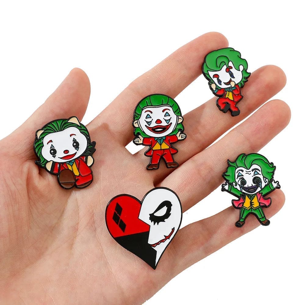 Joker 'Set of 8 Funny Chibi' Enamel Pin - Image 2