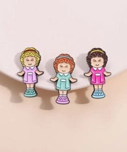 Alternative view of Polly Pocket 'Red Hair | Vintage Doll' Enamel Pin