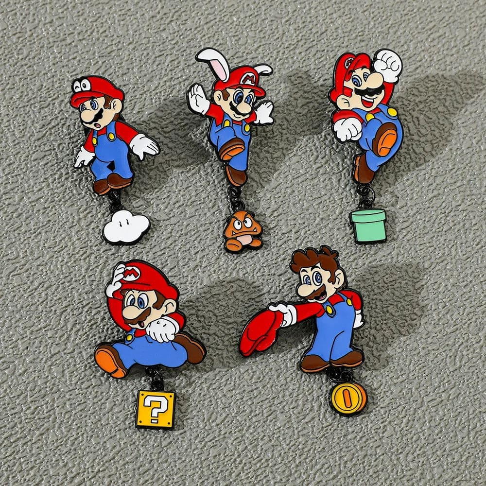 Super Mario Bros ‘Mario Coin Charm’ Enamel Pin – Distinct Pins