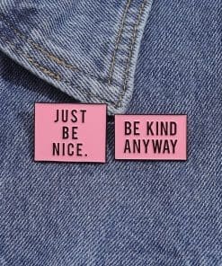 Alternative view of Inspirational 'Set of 2 Good Phrases' Enamel Pin
