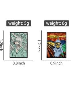 Futurama 'Bender | Scream' Enamel Pin - Image 5