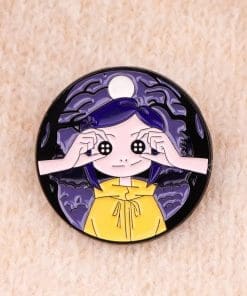 Alternative view of Coraline ‘Coraline Jones | Open Your Eyes’ Enamel Pin