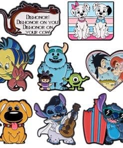Alternative view of Stitch 'Bite Board' Enamel Pin
