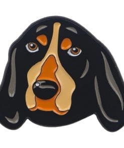 Pet Dog 'Bluetick Coonhound' Enamel Pin