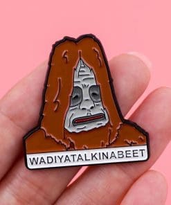 Alternative view of The Big Lez Show 'Wadiyatalkinabeet' Enamel Pin