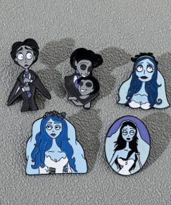 Alternative view of Corpse Bride ‘Tim and Victor’ Enamel Pin
