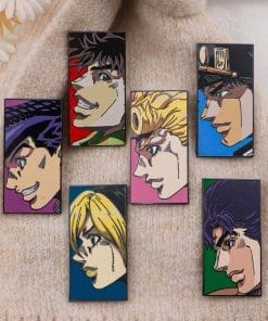 Alternative view of JoJo's Bizarre Adventure 'Jonathan Joestar | Side Shot' Enamel Pin