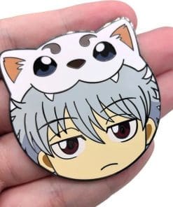 Alternative view of Gintama 'Gintoki Sakata x Sadaharu' Enamel Pin