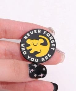 Alternative view of Little Lion 'Never Forget Who You Are' Enamel Pin