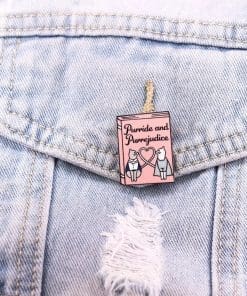 Cat Meme 'Purride and Purrejudice' Enamel Pin