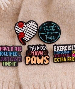 Inspirational 'Faith Over Fear’ Enamel Pin - Image 3