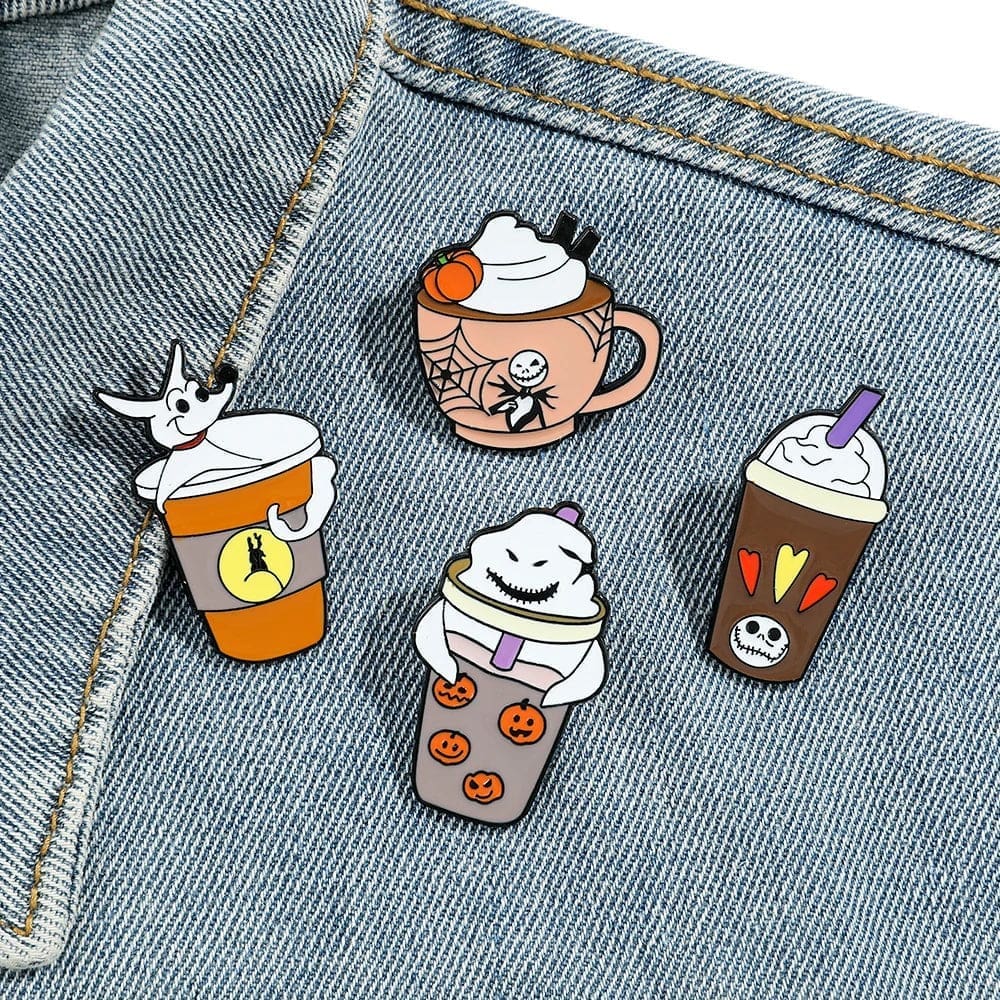 The Nightmare Before Christmas 'Pumpkin Frappe' Enamel Pin - Image 4