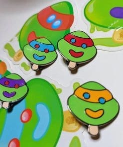 Alternative view of Teenage Mutant Ninja Turtles 'Donatello Popsicle Head' Enamel Pin