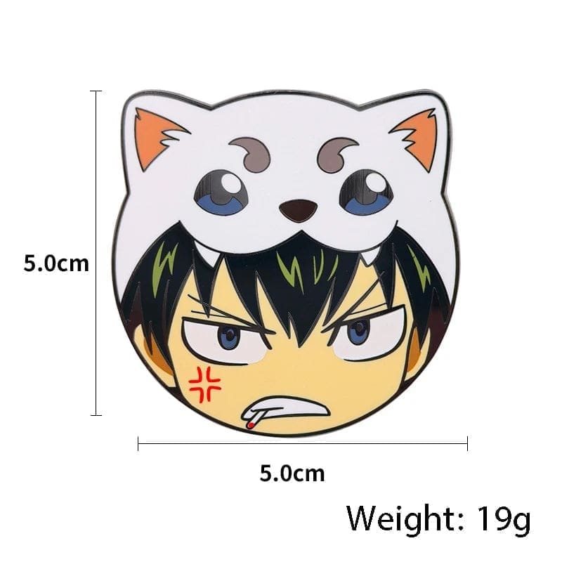Gintama 'Toshiro Hijikata x Sadaharu' Enamel Pin - Image 3