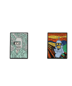 Futurama 'Set of 2 Bender Art' Enamel Pin