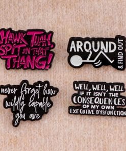 Alternative view of Schitt’s Creeks ‘Ew David’ Enamel Pin
