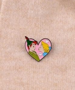 Alternative view of Peter Pan 'Wendy and Peter's Heart' Enamel Pin