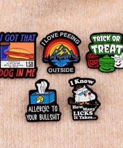 Alternative view of I Know How Many Licks It Takes Enamel Pin