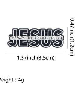 Christian 'JESUS | the Way. the Truth. the Life' Enamel Pin - Image 4