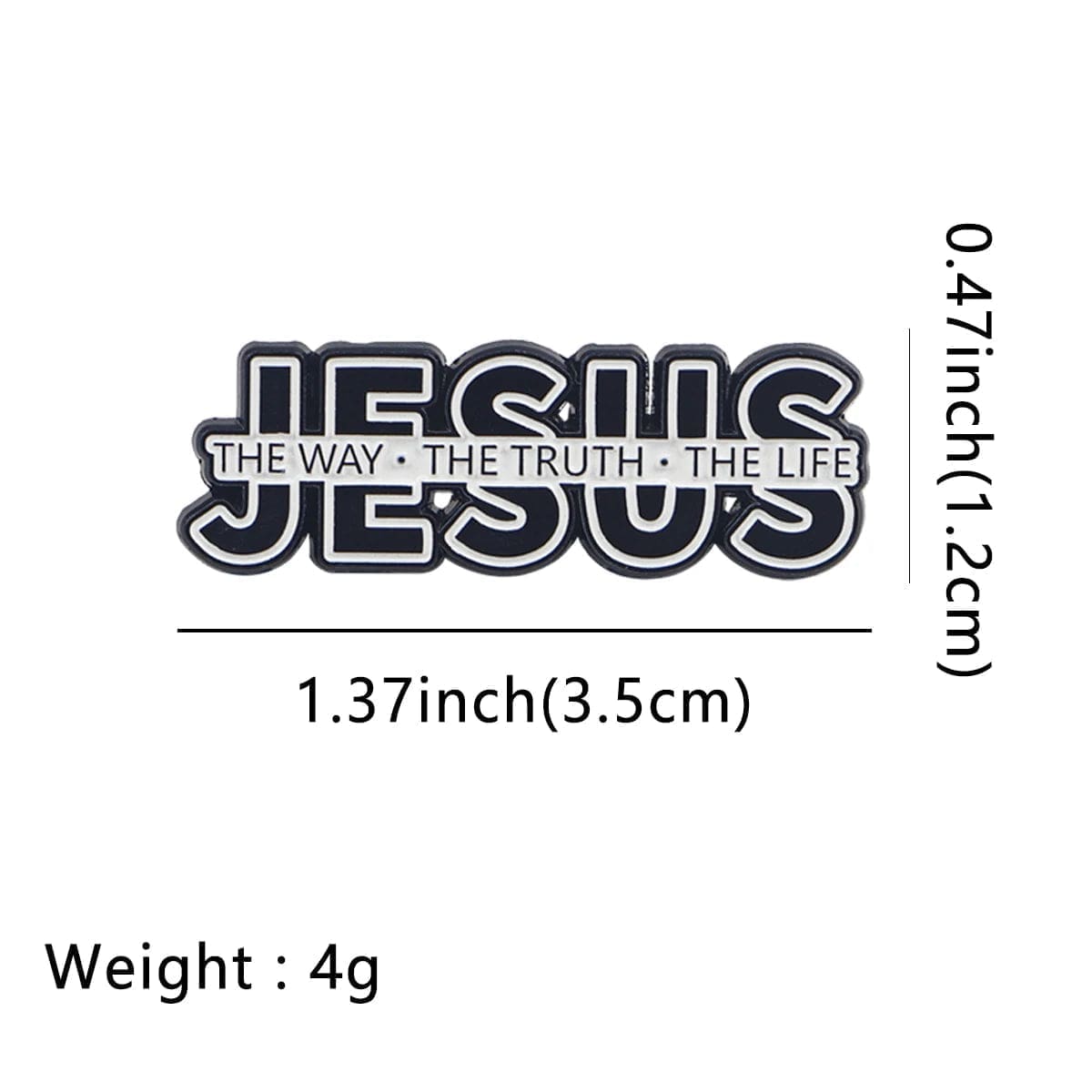 Christian 'JESUS | the Way. the Truth. the Life' Enamel Pin - Image 4
