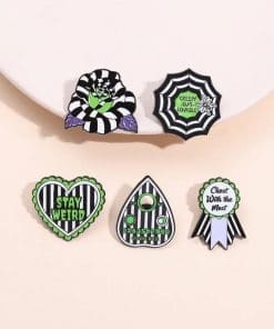 Beetlejuice 'Spider Web | Creepy But Lovable' Enamel Pin