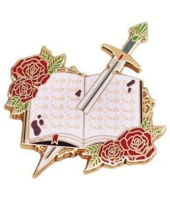 Rose Book Sword 'Jude' Enamel Pin