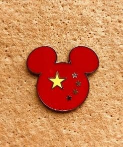 Mickey Mouse 'Flag Head | China' Enamel Pin