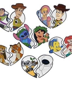 Alternative view of WALL-E 'Split Heart | Wall-E and Eve' Enamel Pin