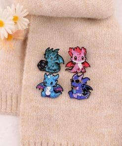 Alternative view of Funky Dinosaur 'Hot Summer' Enamel Pin