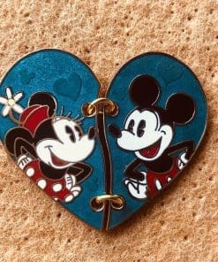 Mickey Mouse and Friends 'Mickey and Minnie | Chained Heart' Enamel Pin