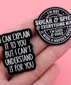 Alternative view of Sugar & Spice & Everything Nice Enamel Pin