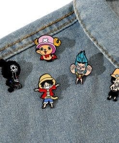 One Piece 'Set of 5 Silly Crew' Enamel Pin - Image 3