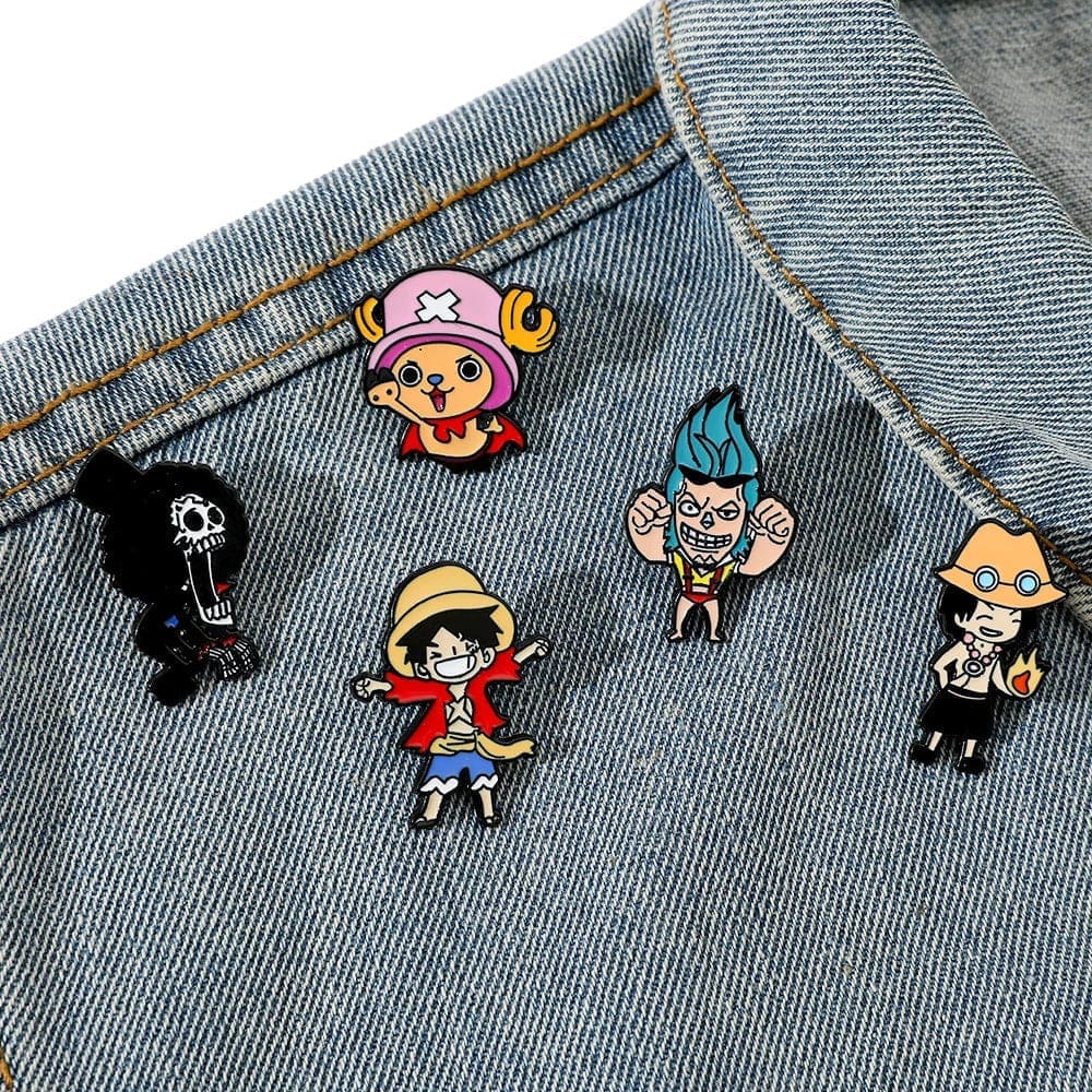 One Piece 'Set of 5 Silly Crew' Enamel Pin - Image 3