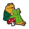 Frog 'Book Reader' Enamel Pin